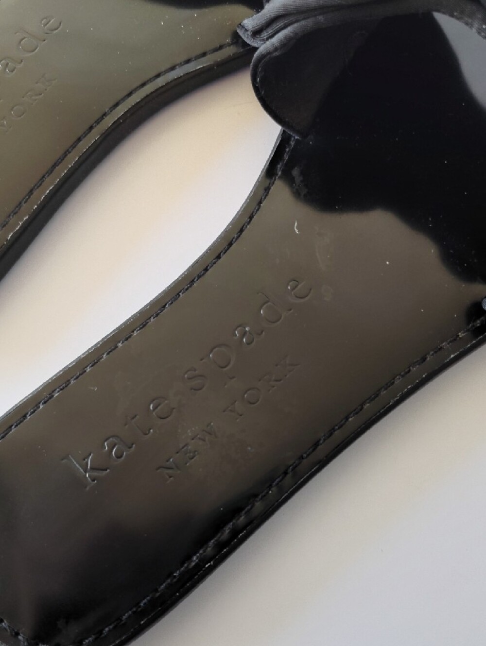 kate spade Black Bow Slip-On Slides Vacation Resort Wear - Picture 2 of 6
